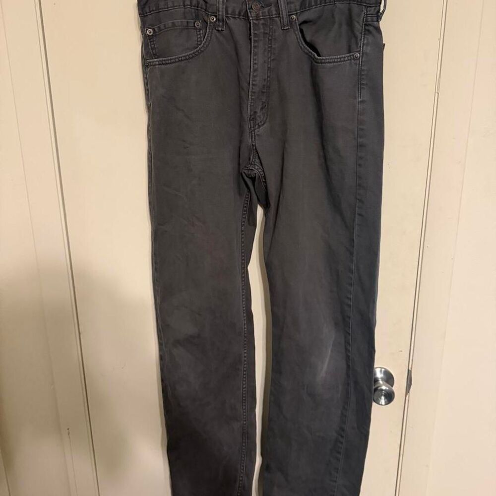 Levi-s Men's Black and Grey Jeans